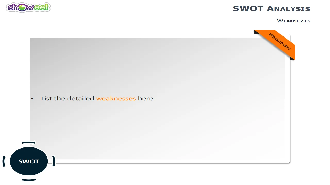 SWOT Analysis #4 – Free PowerPoint Charts