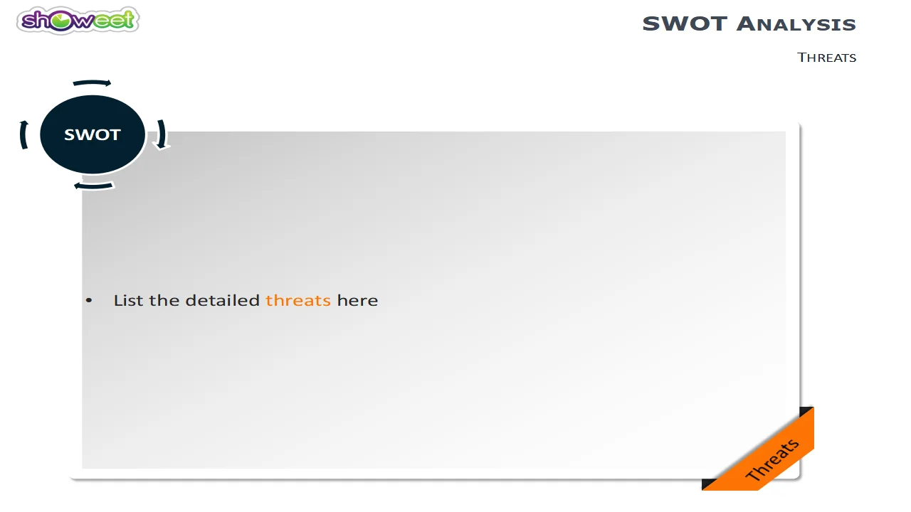 SWOT Analysis #4 – Free PowerPoint Charts