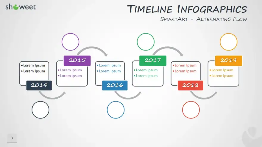 Timeline Infographics Templates for PowerPoint