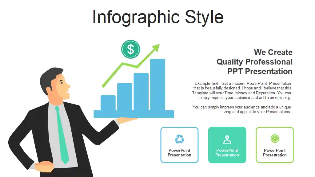 Trees Growing Finance Chart PowerPoint Templates
