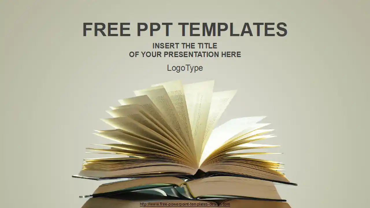 Vintage Old Books PowerPoint Template