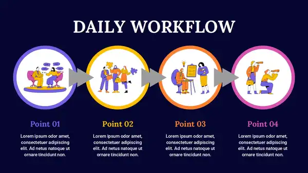 Workflow Process Infographics
