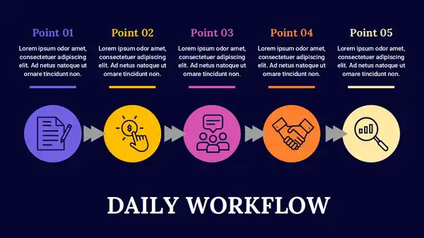 Workflow Process Infographics