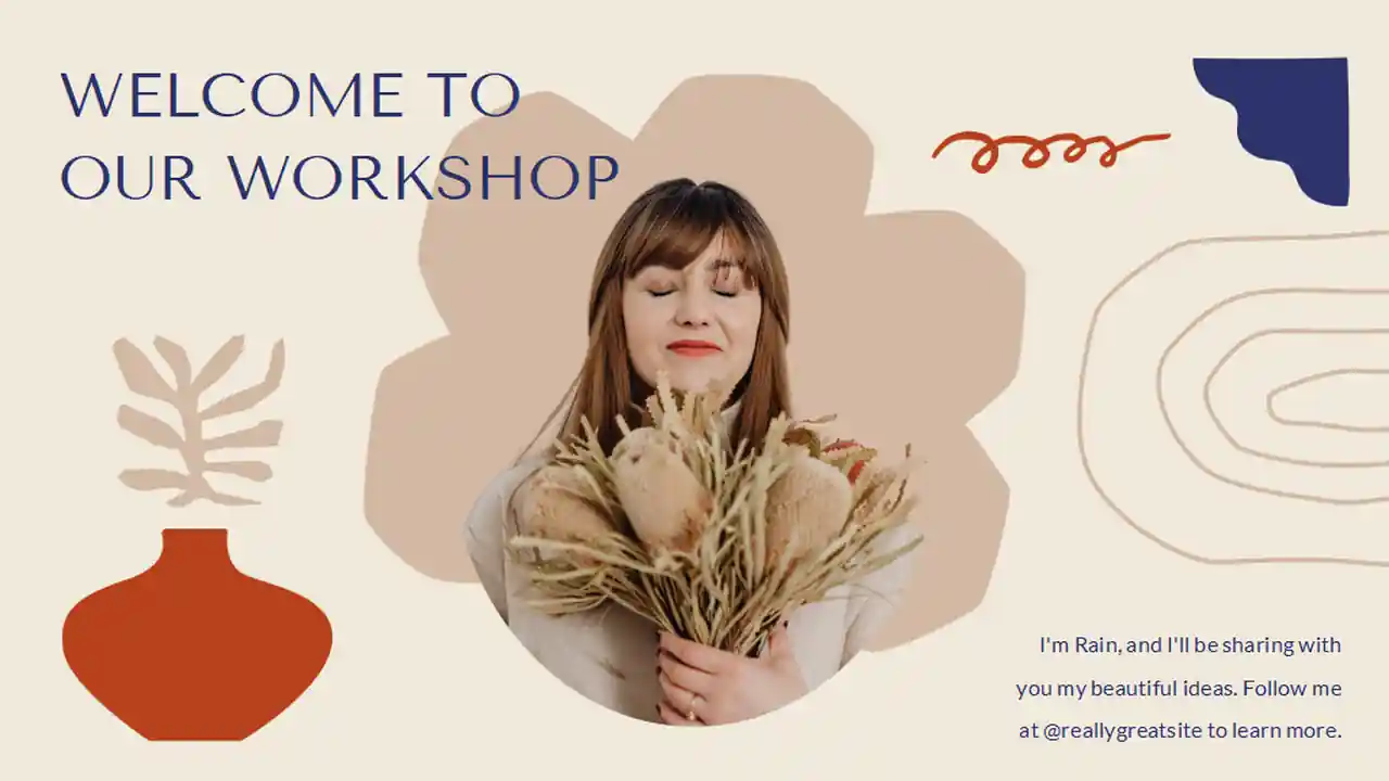 Abstract Floral Arrangement Class Slides