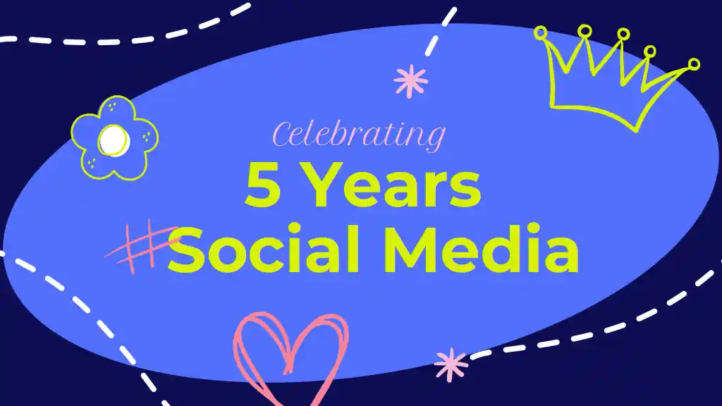 Celebrating 5 Years Social Media Slides