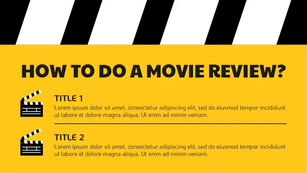 Classic Perfect Slides for a Movie Review Slides