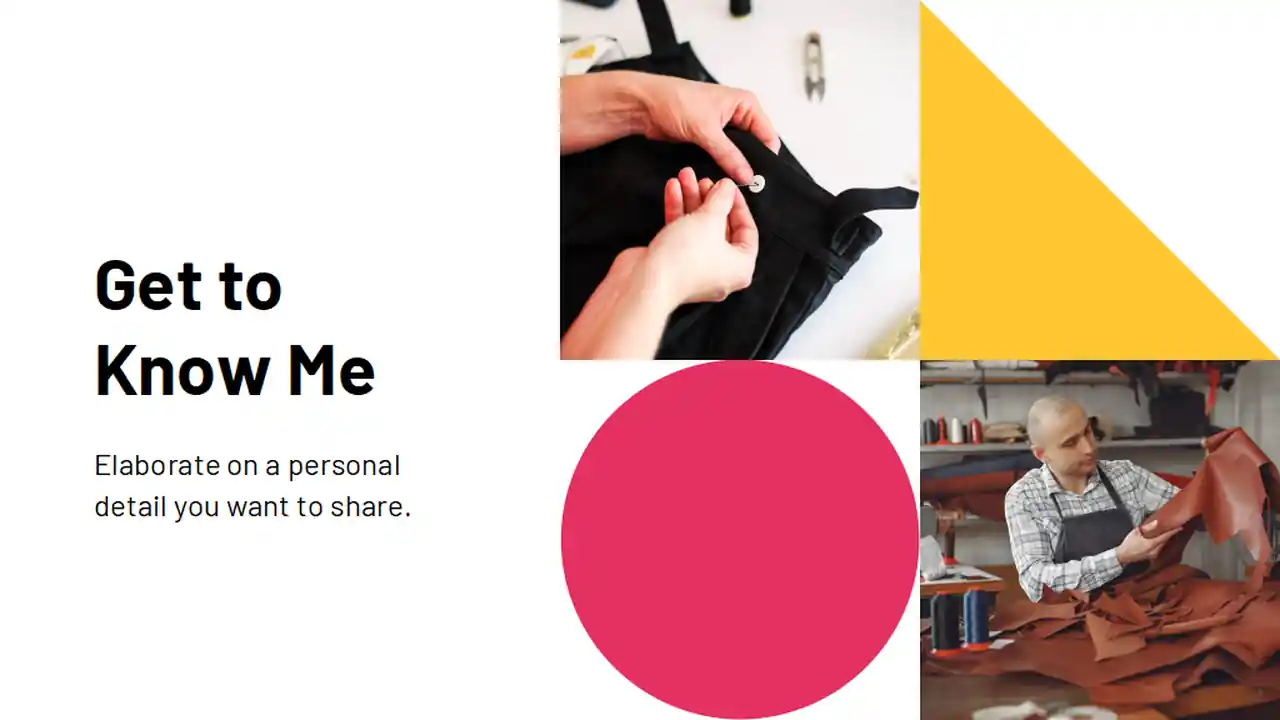 Company founder about me Slides