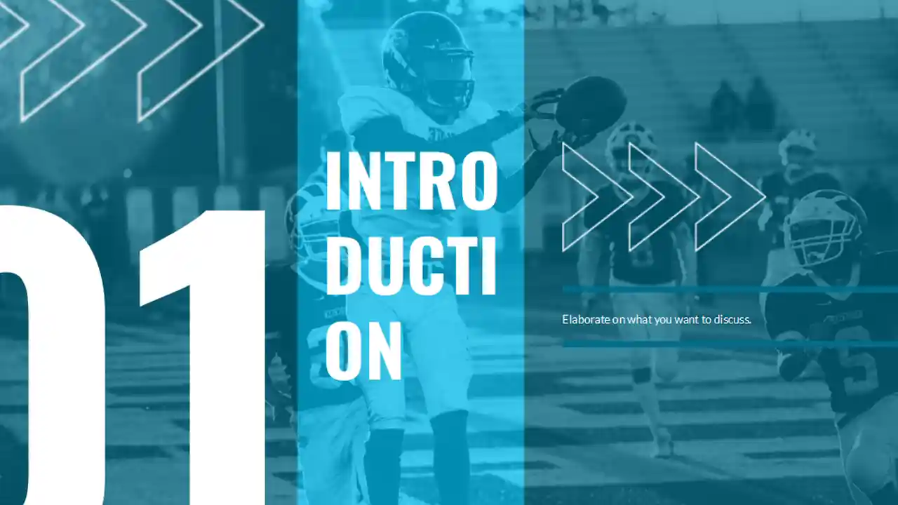 Cool Maximalist American Football Sports Slides