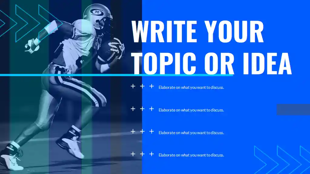 Cool Maximalist American Football Sports Slides