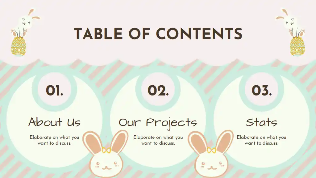 Cute Easter Season Marketing Plan Slides