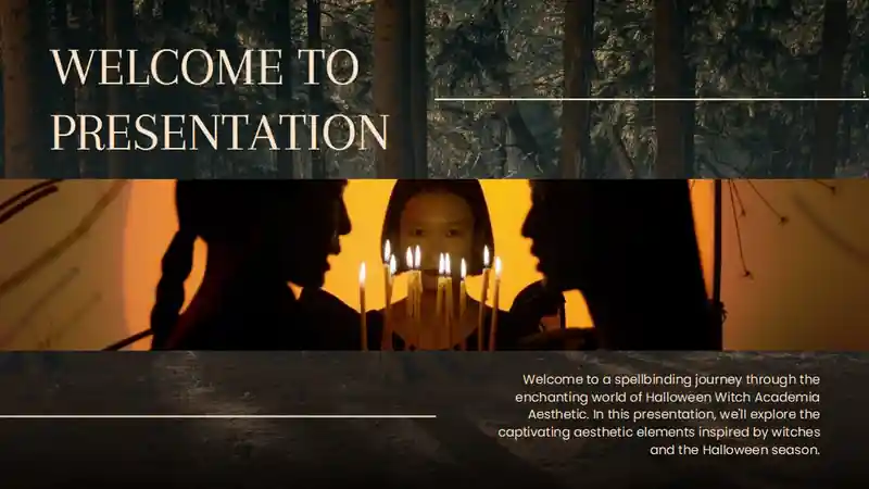 Dark Halloween Witch Academia Aesthetic Slides