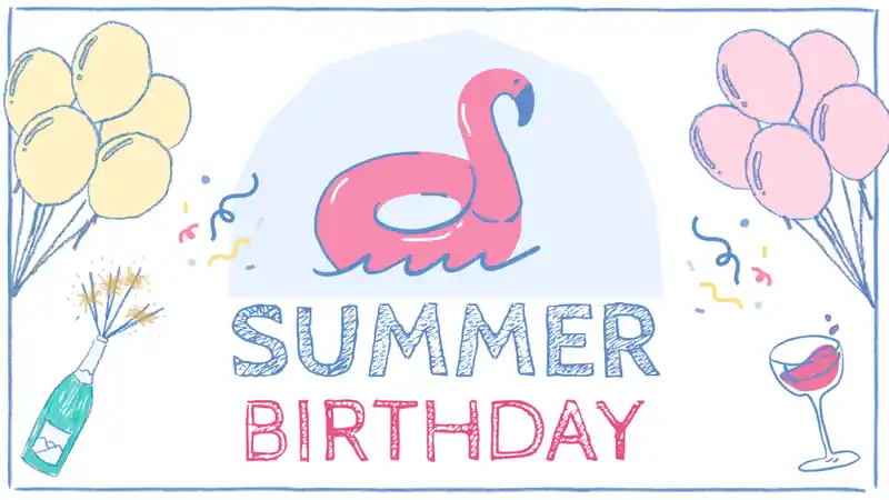 Doodle Summer Birthday Party Slides