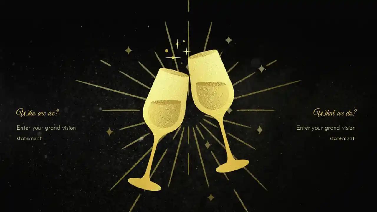Elegant New Year's Eve Party Slides