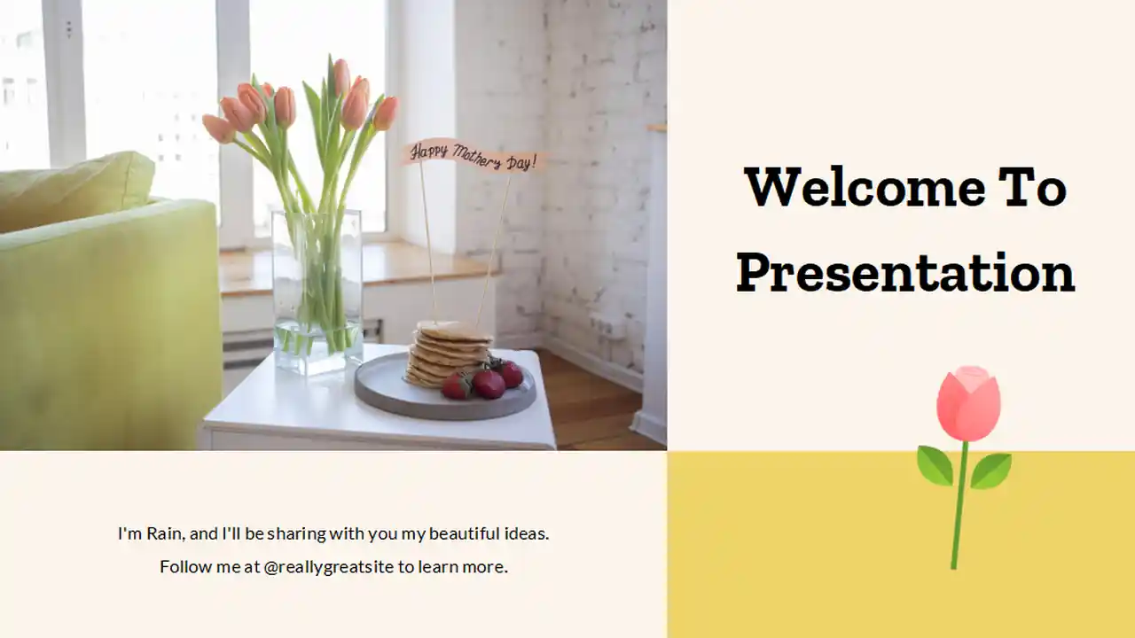 Floral Mother's Day Marketing Slides