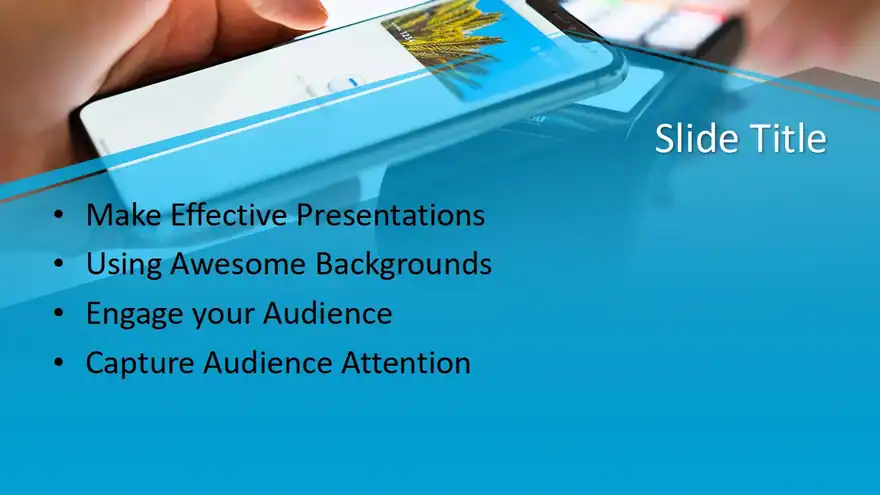 Free Mobile Shopping PowerPoint Template