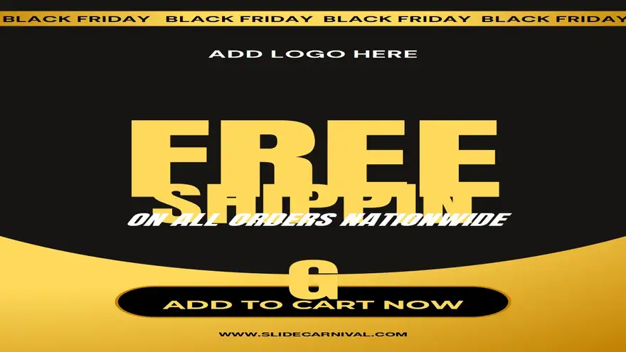 Free Shipping Promotions Black Friday Flyer
