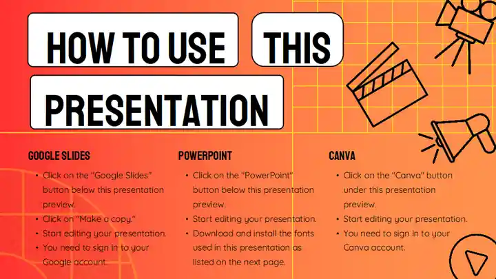 Funky Cinema & Film Major Education Slides