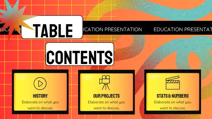 Funky Cinema & Film Major Education Slides