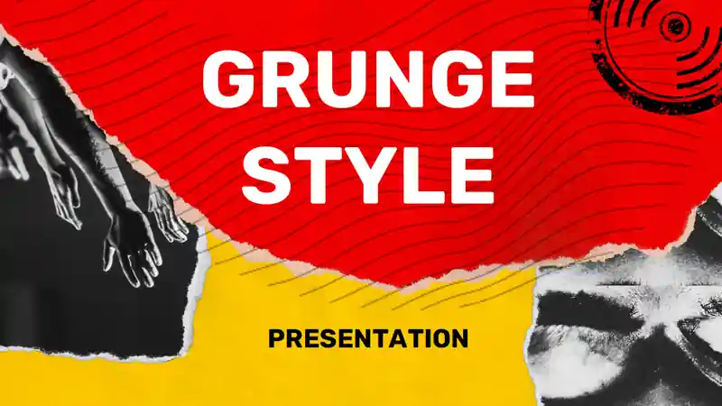 Grunge Style Marketing Slides