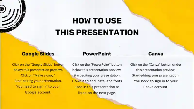 Grunge Style Marketing Slides