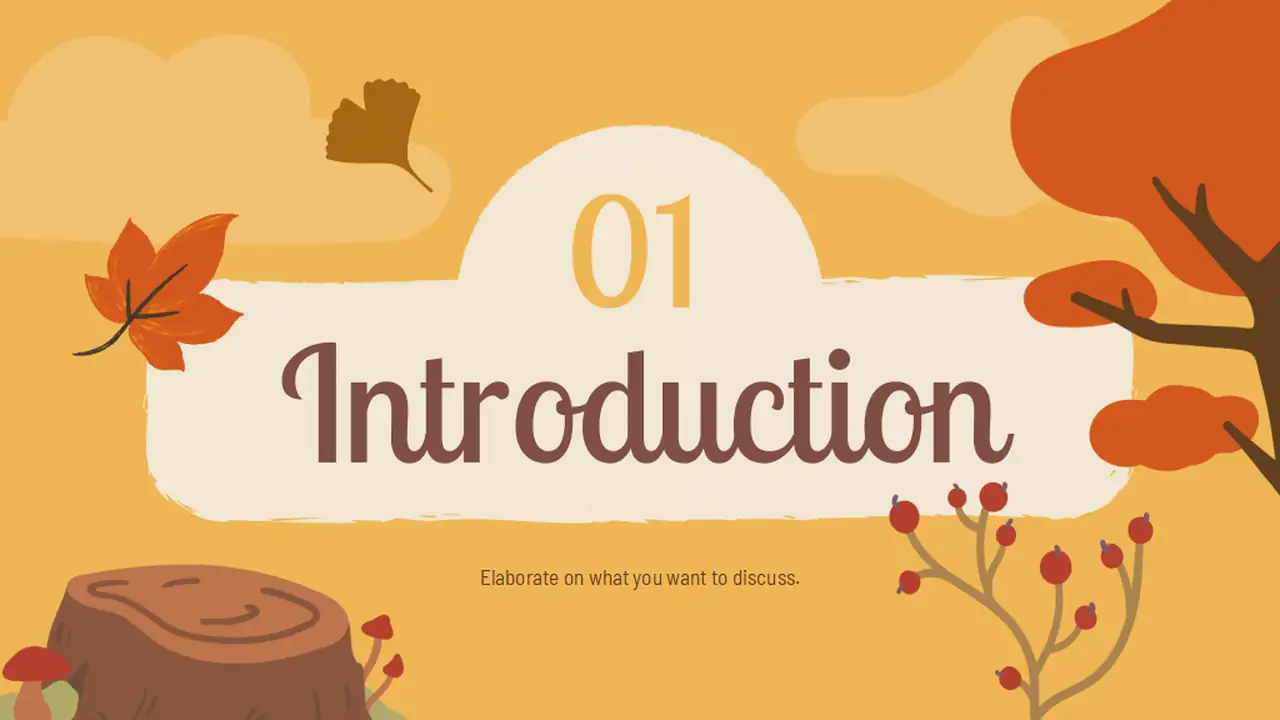 Illustrated Autumn Background Slides