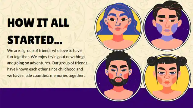Illustrated Fun Friends Minitheme Slides