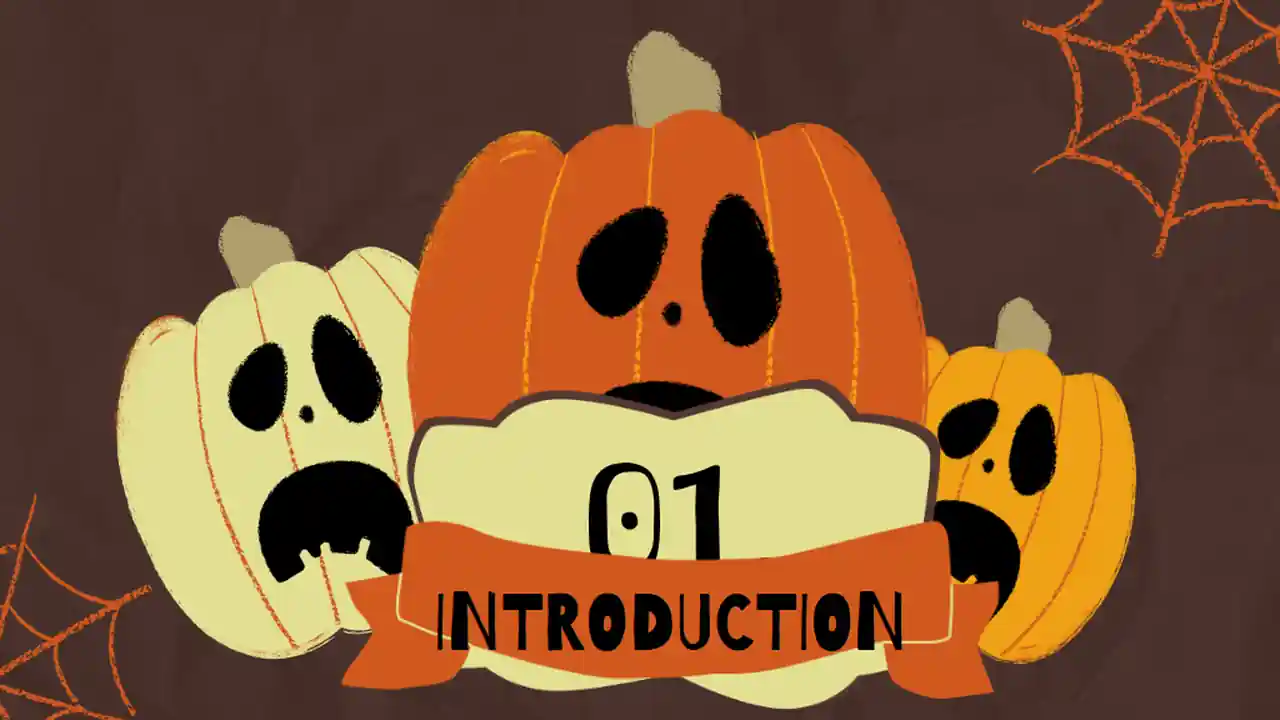 Illustrated Halloween Social Media Marketing Slides