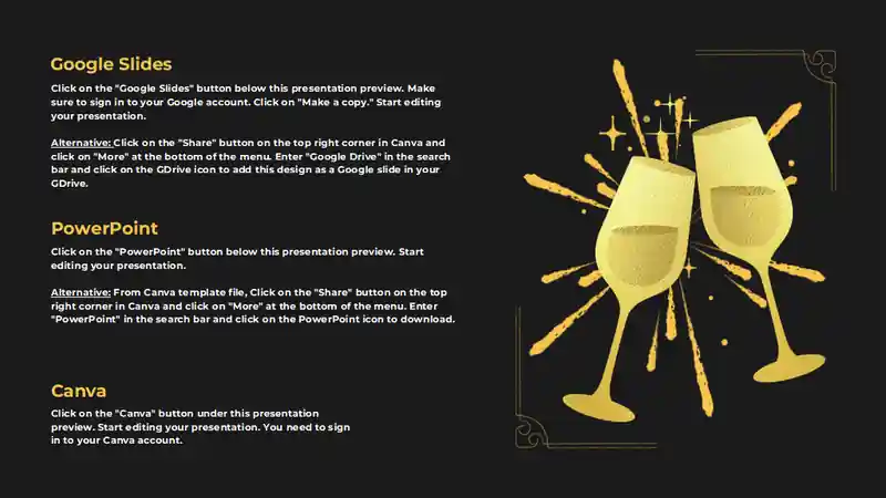 Illustrated Orthodox New Year Slides