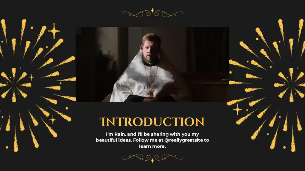 Illustrated Orthodox New Year Slides