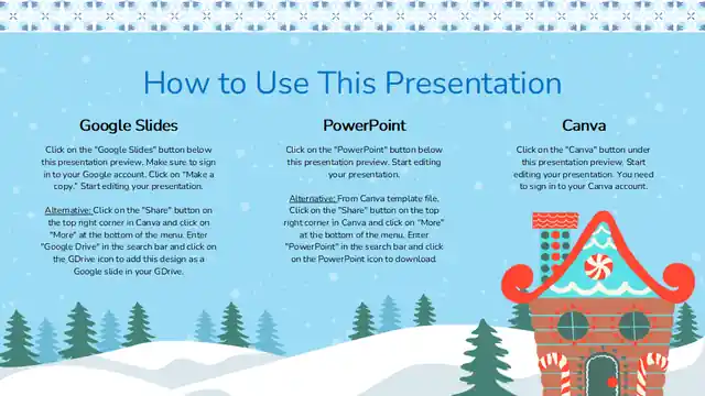Illustrated Snowman Story Book Slides