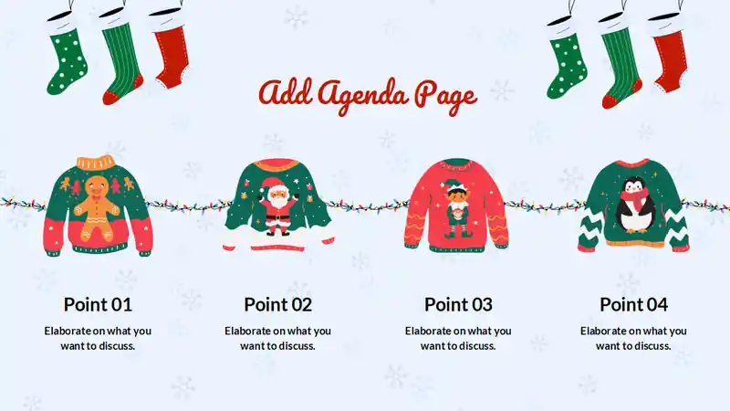 Illustrated Ugly Sweater Party Slides