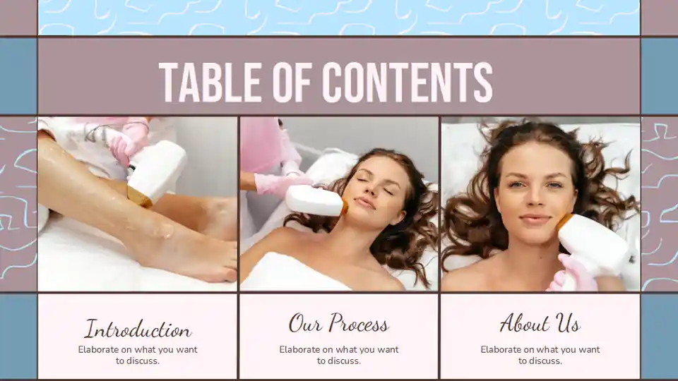 Laser Hair Removal Clinic Social Media Strategy Slides