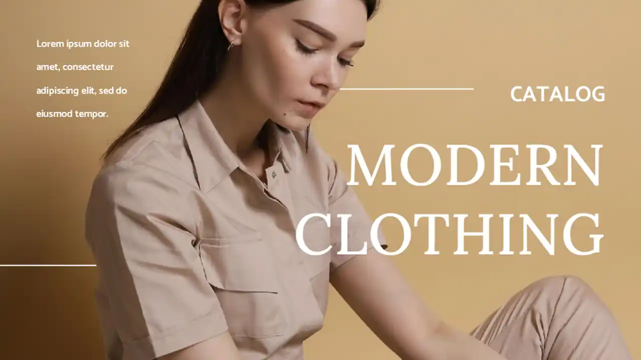 Minimal Classic Clothing Catalog Slides