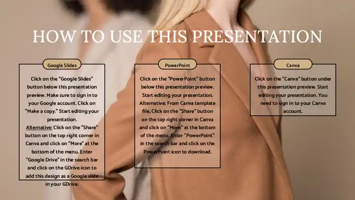 Minimal Classic Clothing Catalog Slides