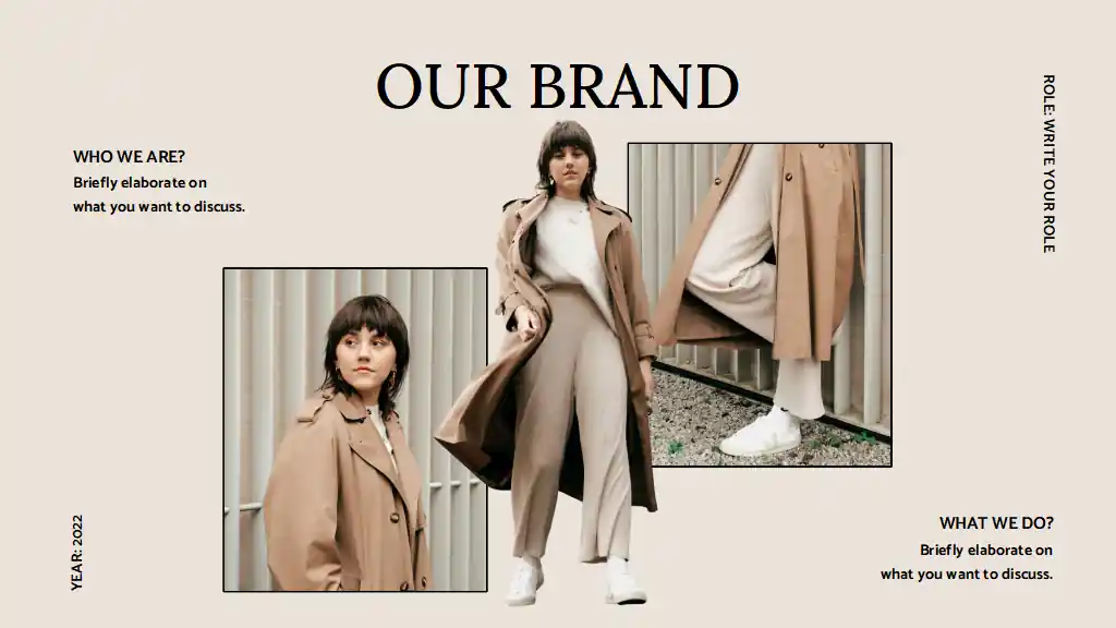Minimal Classic Clothing Catalog Slides