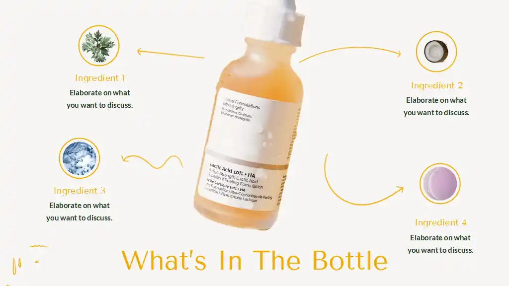 Minimal Doodle Beauty Products Catalog Slides