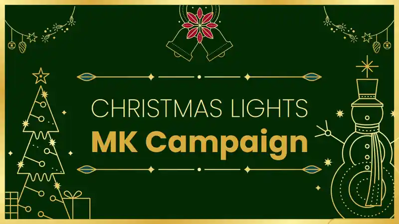 Minimalistic Christmas Lights Marketing Campaign Slides