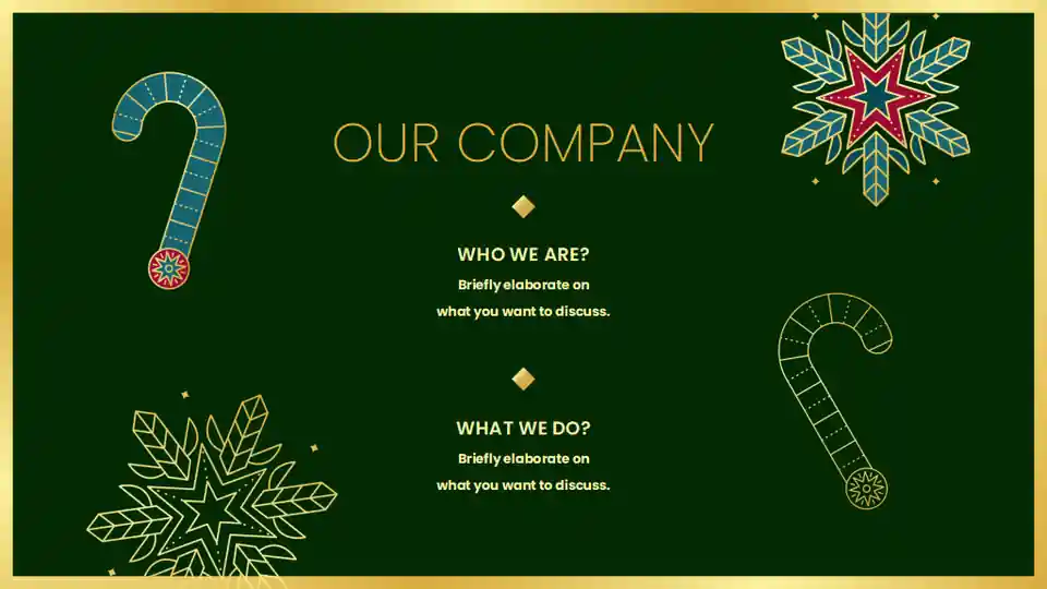 Minimalistic Christmas Lights Marketing Campaign Slides