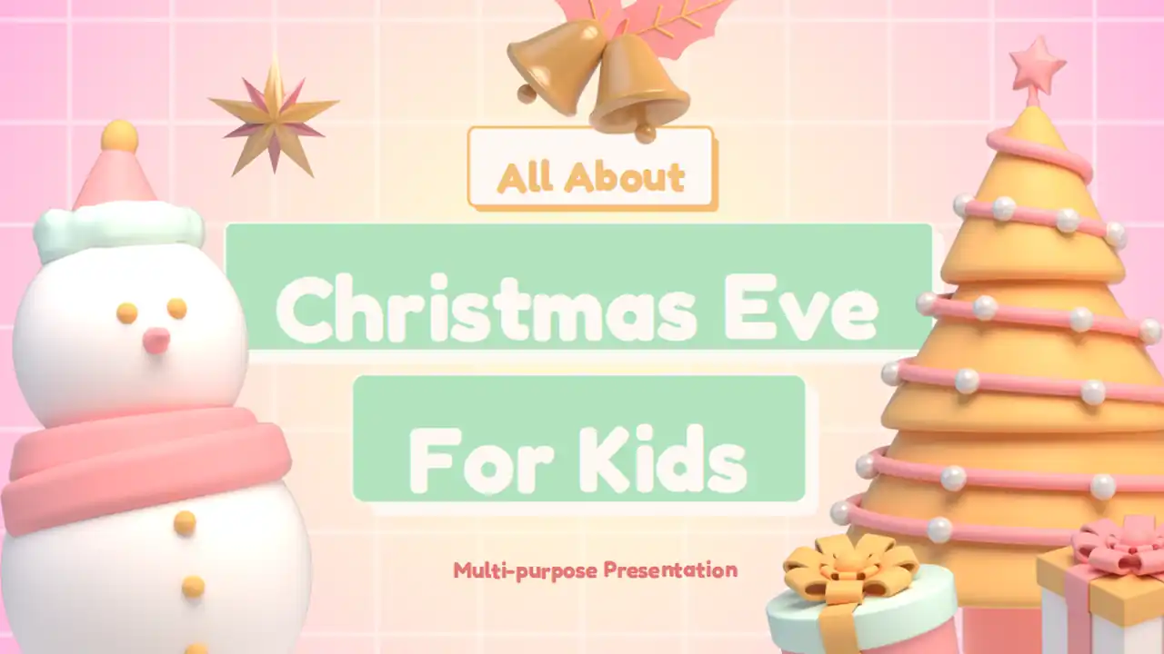 Modern 3D All About Christmas Eve for Kids Slides