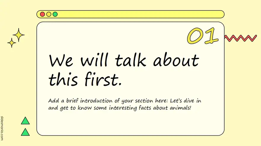 Multipurpose Yellow OS interface free presentation template.