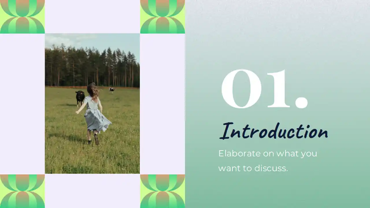 Organic Farming Lifestyle Marketing Plan Slides