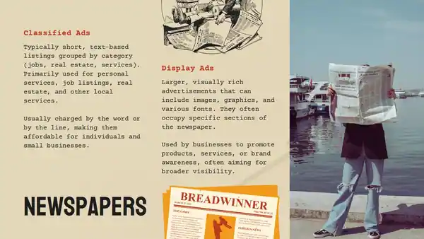 Print Media Advertising Slides