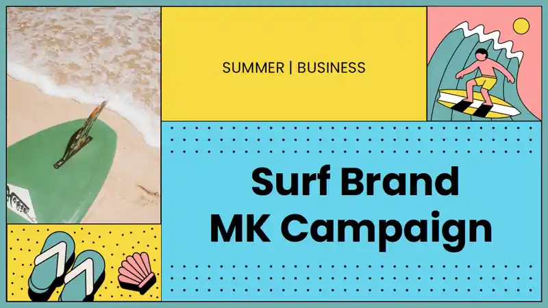 Retro Surf Brand Marketing Slides