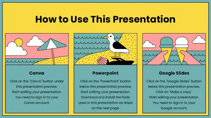 Retro Surf Brand Marketing Slides