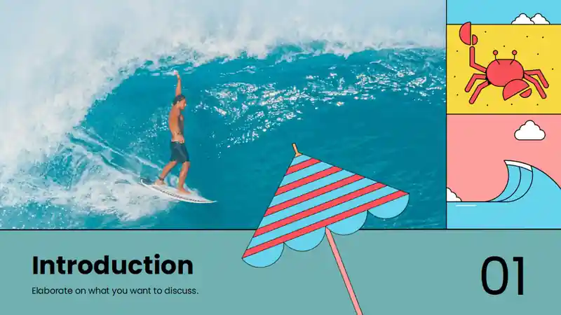 Retro Surf Brand Marketing Slides