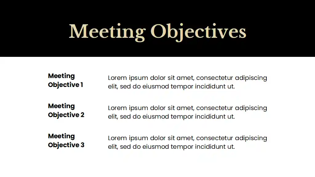Simple Film Production Meeting Agenda Slides