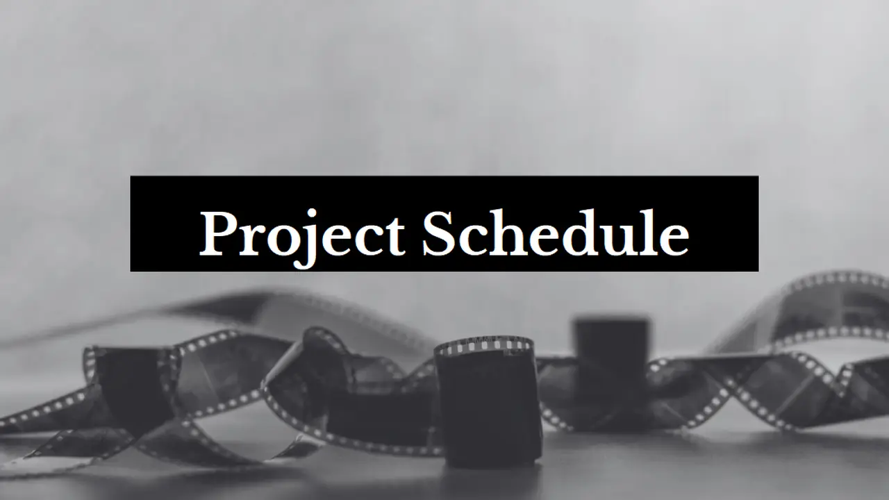 Simple Film Production Meeting Agenda Slides