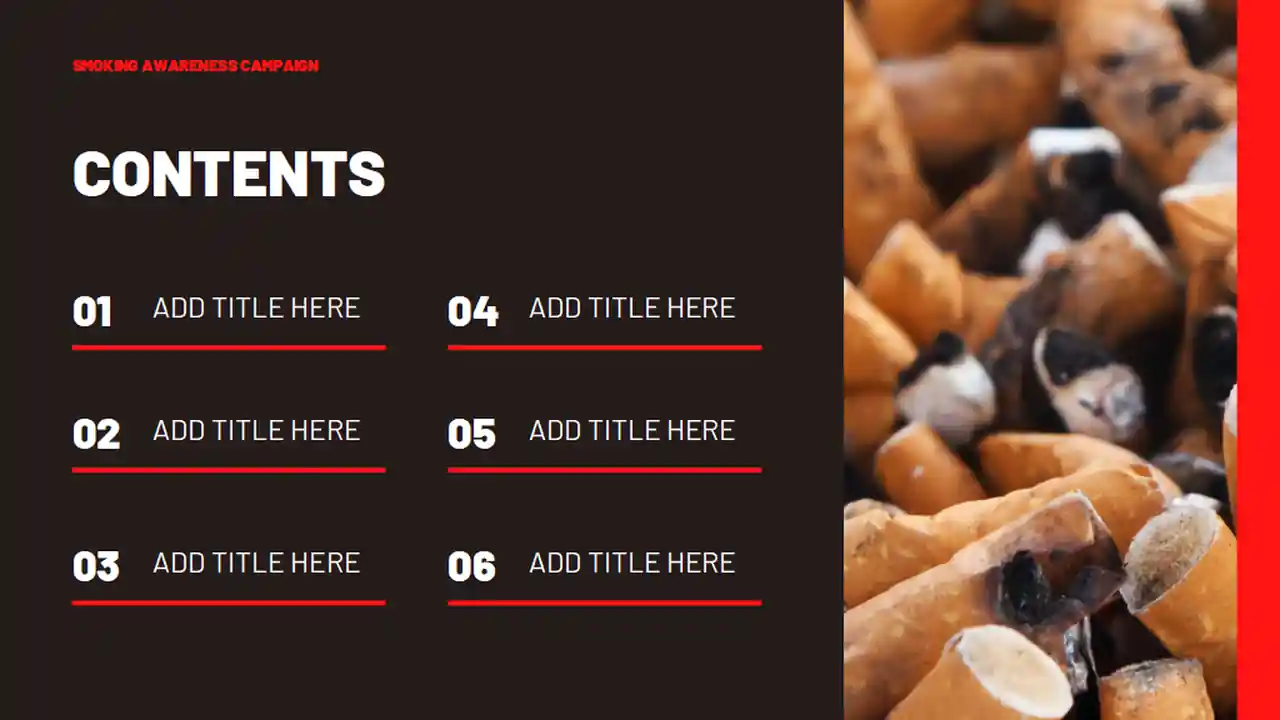Smoking Awareness Campaign Slides