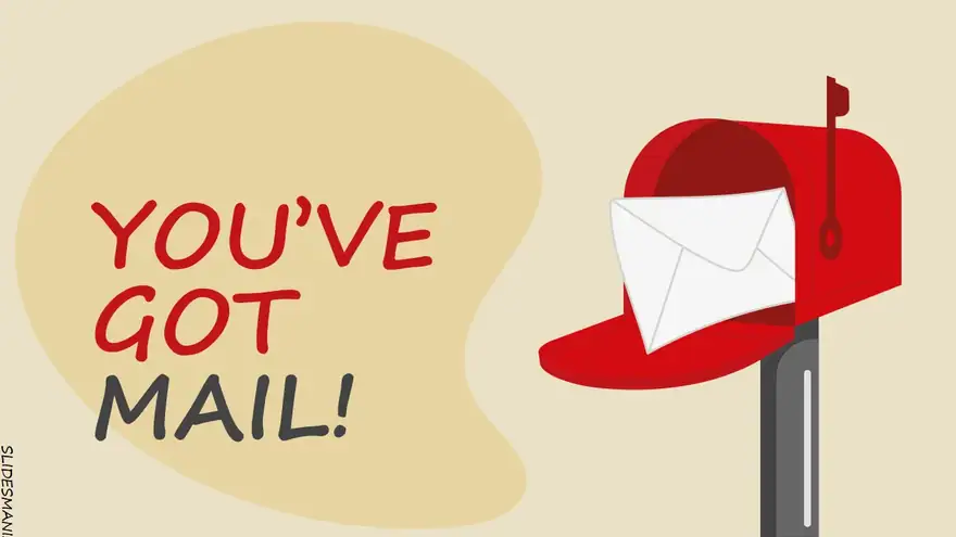 You’ve got mail! Writing slides theme.