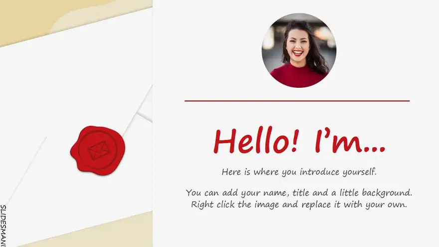 You’ve got mail! Writing slides theme.